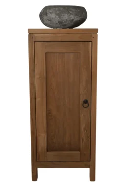 Teak houten toiletkastje 36x25x85h cm