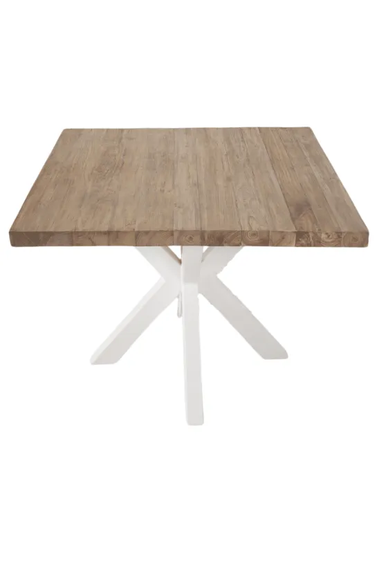 Teak houten vierkanten eettafel 100×100 cm