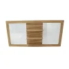 Teak spiegel met plankjes