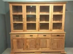 Teakhouten Buffetkast/Vitrinekast 240 cm
