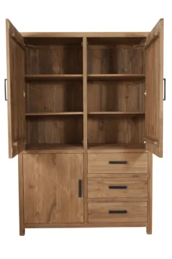 Teakhouten Dichte Opbergkast 140 cm