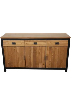 Teakhouten Dressoir met Metalen Details – 150 cm