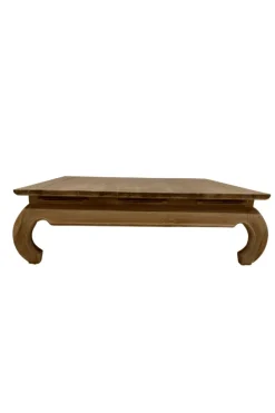 Teakhouten opiumtafel 120×120