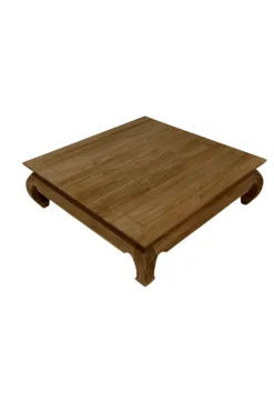 Teakhouten opiumtafel 120×120