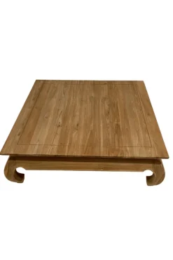 Teakhouten opiumtafel 120×120