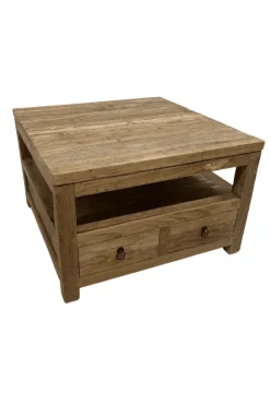 Teakhouten salontafel met lades