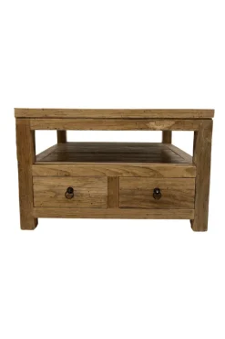 Teakhouten salontafel met lades