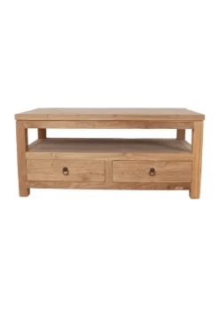 Teakhouten salontafel met lades