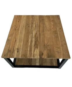 Teakhouten salontafel met onderblad