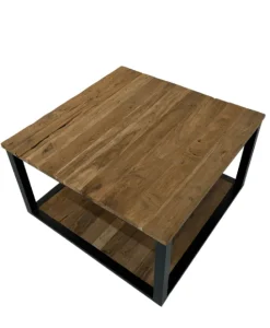 Teakhouten salontafel met onderblad