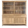 Teakhouten vitrinekast maat 220 cm lang