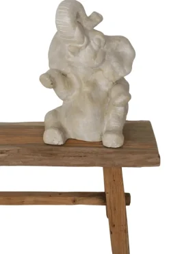 Tuinbeeld Olifant beige