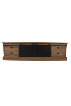 Tv meubel met metalen schuifdeuren