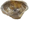 Versteend houten waskom beige (gereserveerd