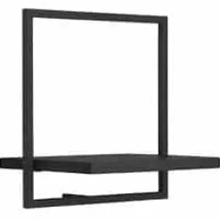 Wandplank M voor aan de muur zwart – Selfmate collectie type B