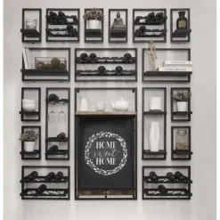 Wandrek voor aan de muur zwart – Selfmate collectie type D