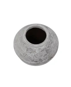 Witte stenen ronde pot