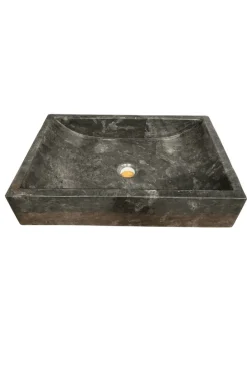Zwart marmeren wasbak