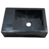 zwart rechthoekkig wasbakje voor het toilet 36×25 cm
