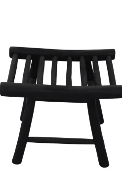 Zwart Teak Krukje van Stammetjes