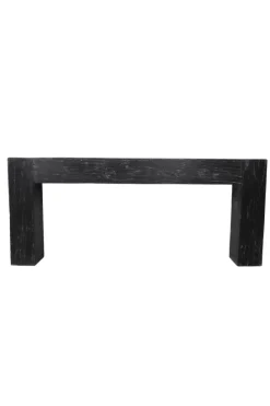 Zwarte Houten Balken Sidetable