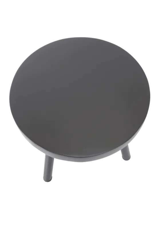Zwarte salontafel rond