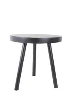 Zwarte salontafel rond